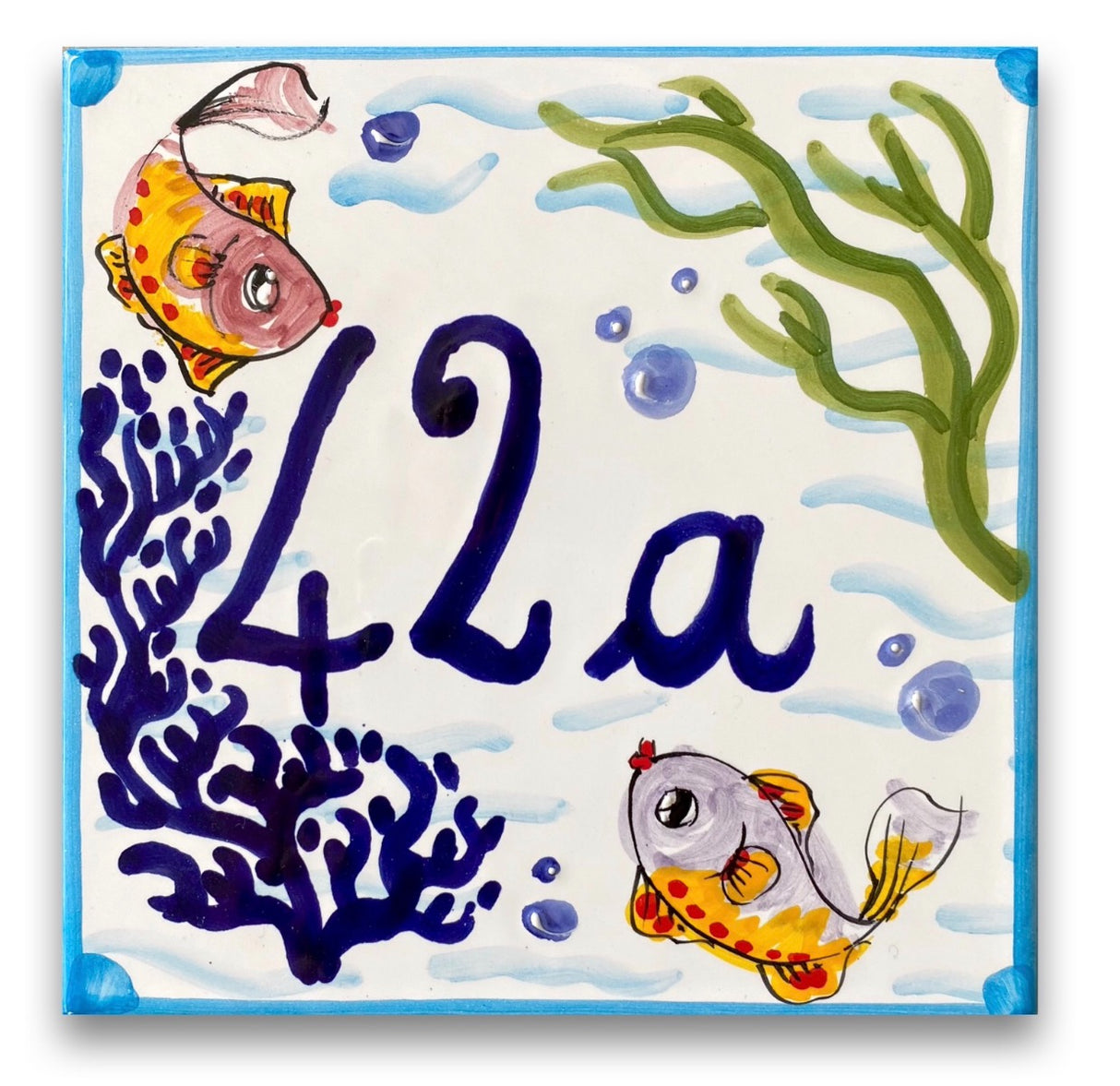 Mattonella Fondo Mare Personalizzabile in ceramica di Vietri