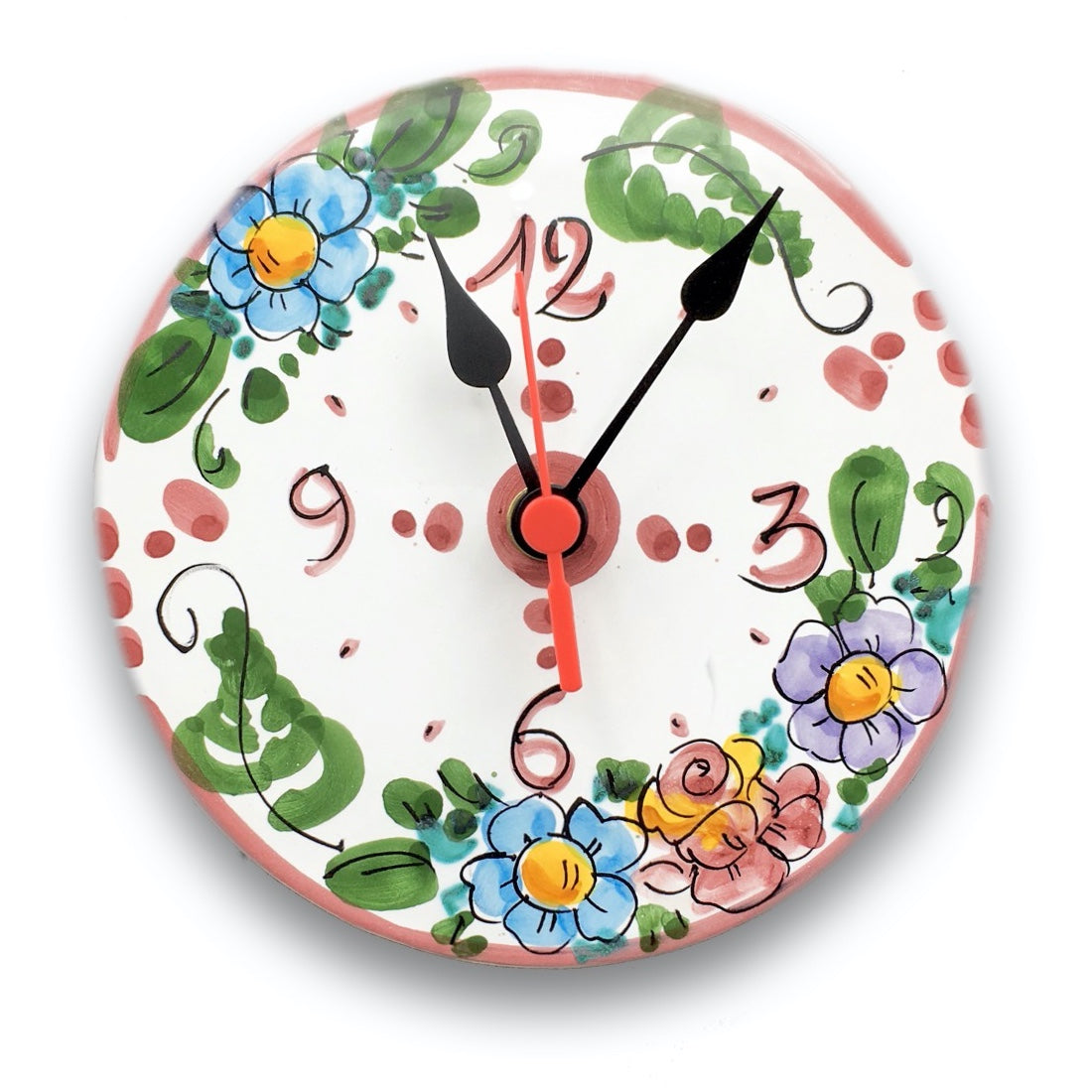 Orologio d'appoggio in ceramica di Vietri