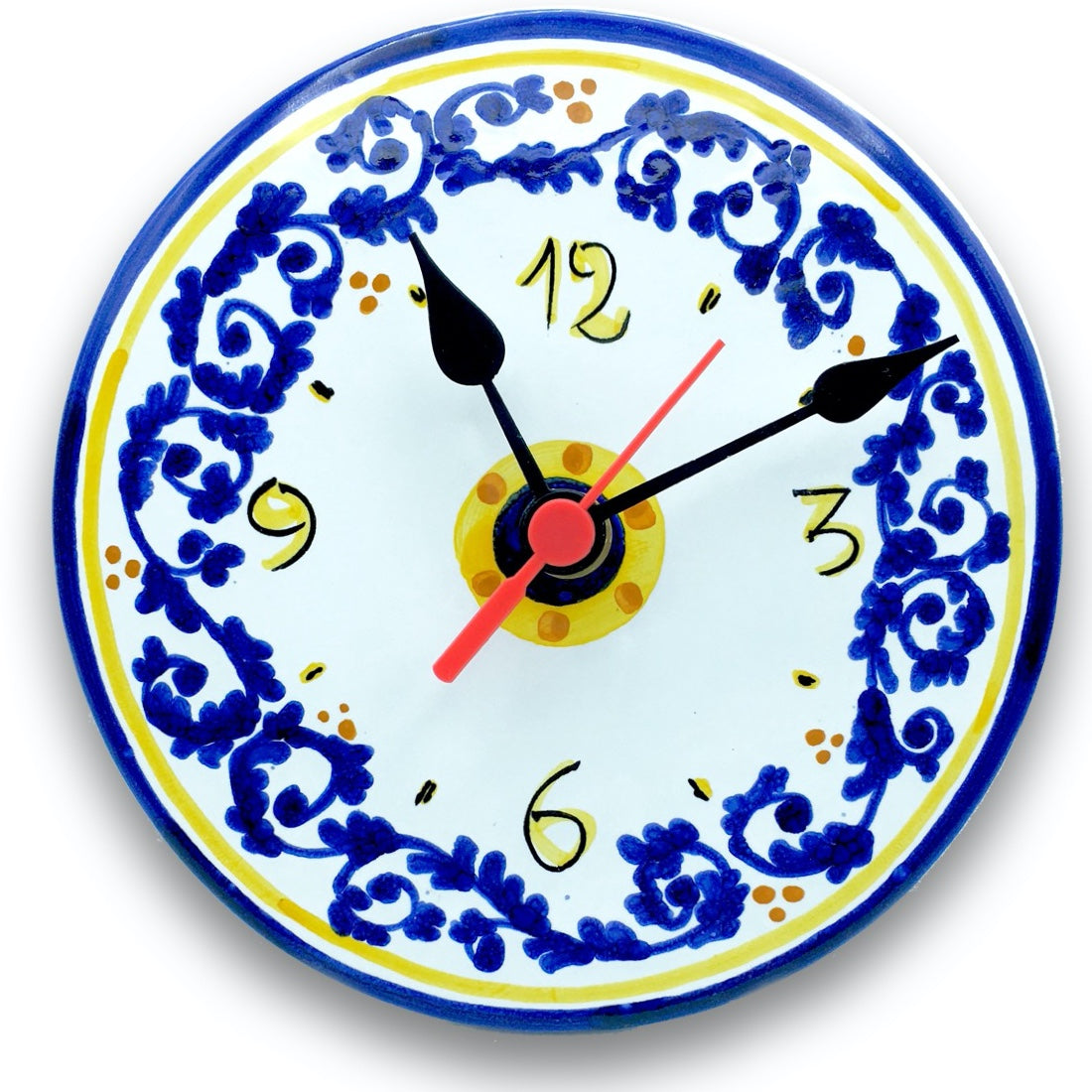 Orologio d'appoggio in Ceramica Vietrese