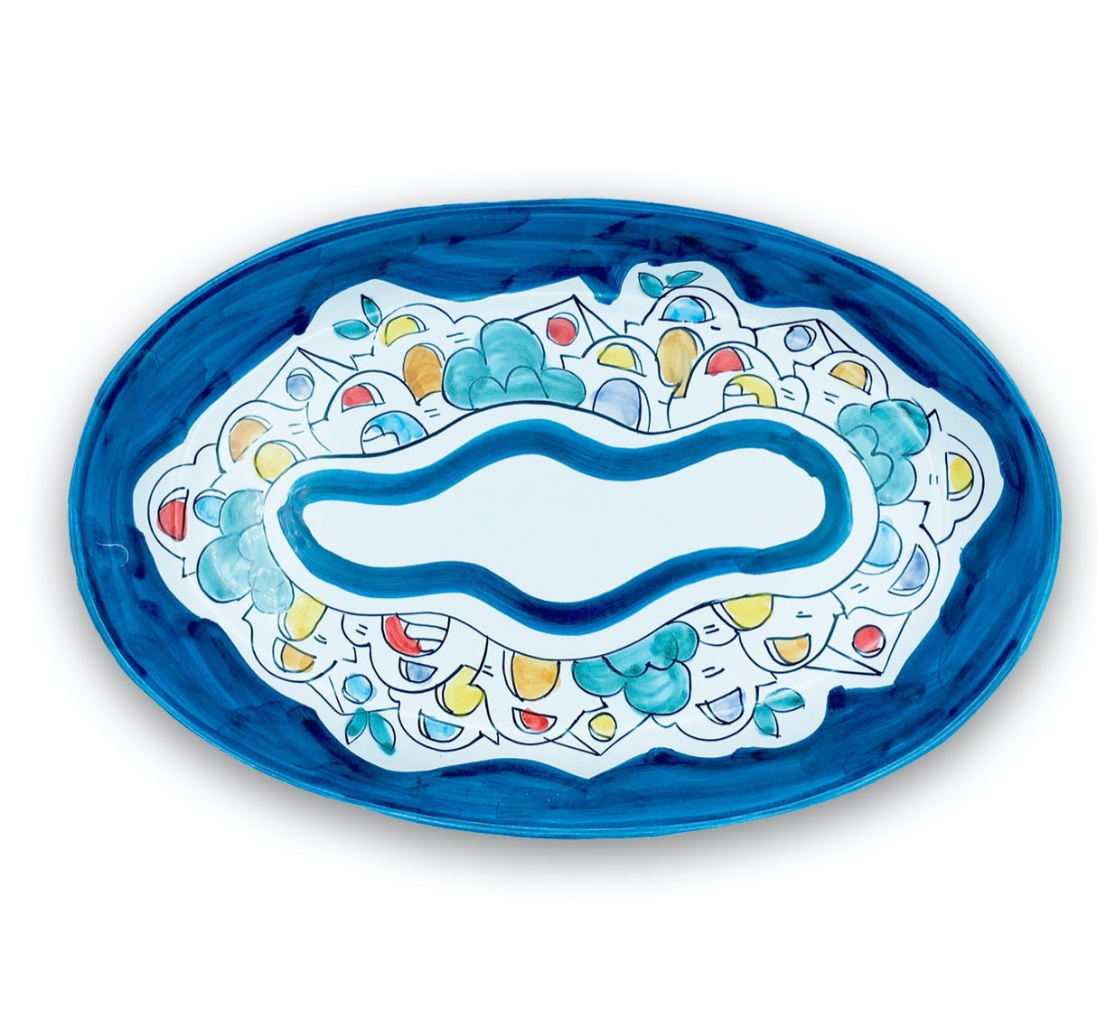 Ovalina in ceramica di Vietri