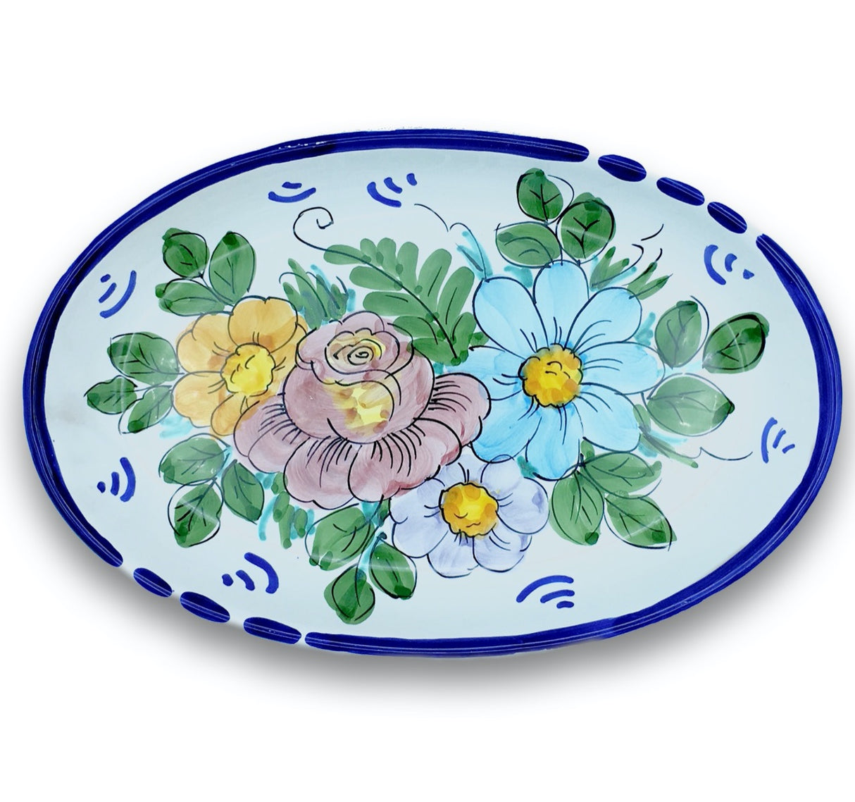 Ovalina in ceramica di Vietri