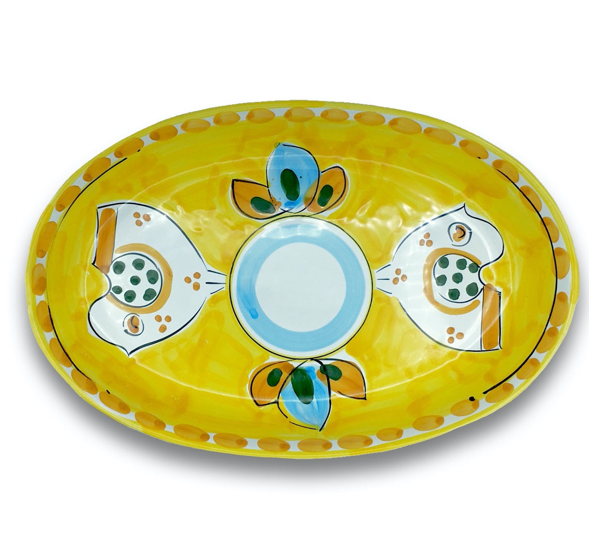 Ovalina in ceramica di Vietri