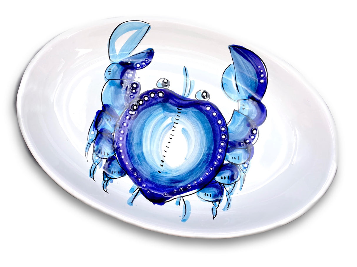 Ovalina in ceramica di Vietri Linea Mare