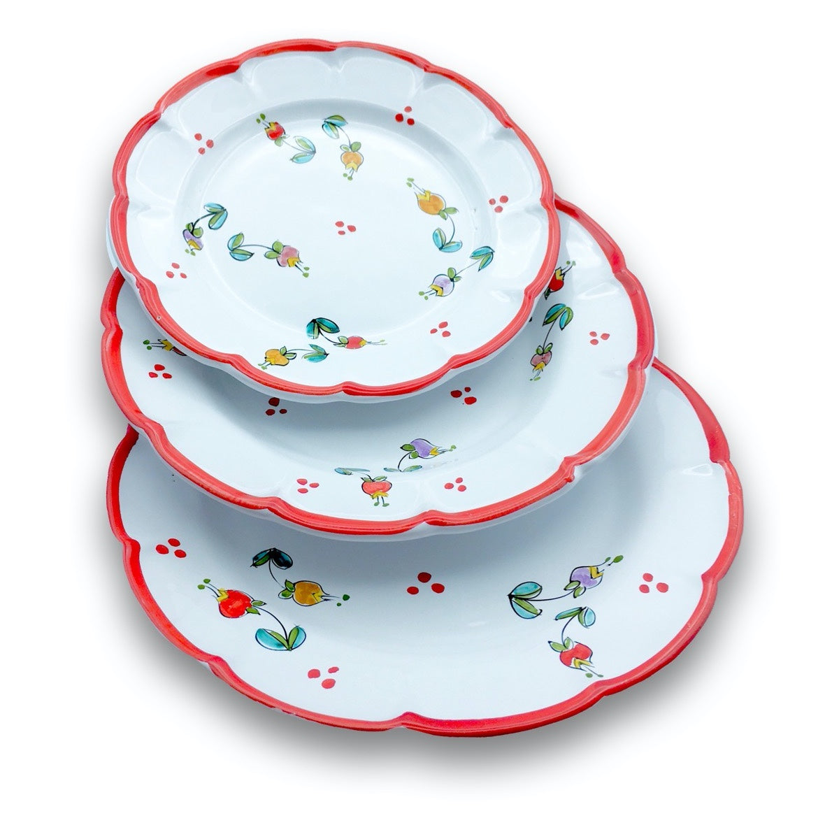 Piatto in ceramica di Vietri Campanelle