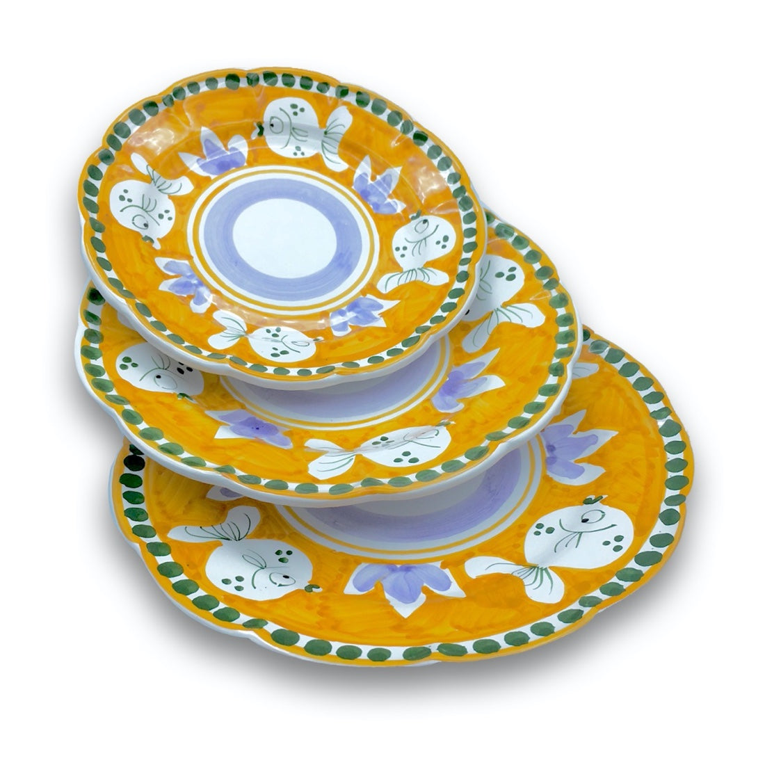 Piatto in ceramica di Vietri Pesce Palla