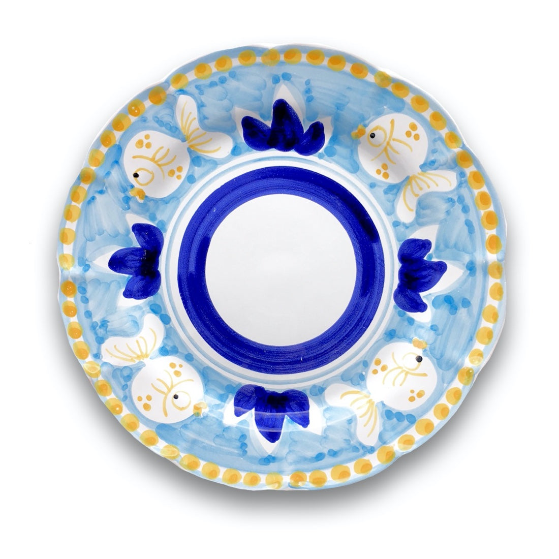 Piatto in ceramica di Vietri Pesce Palla