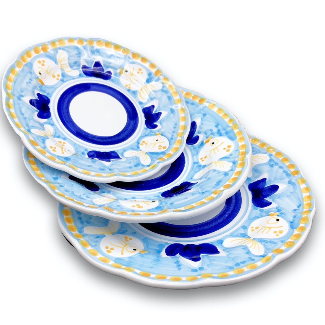 Piatto in ceramica di Vietri Pesce Palla