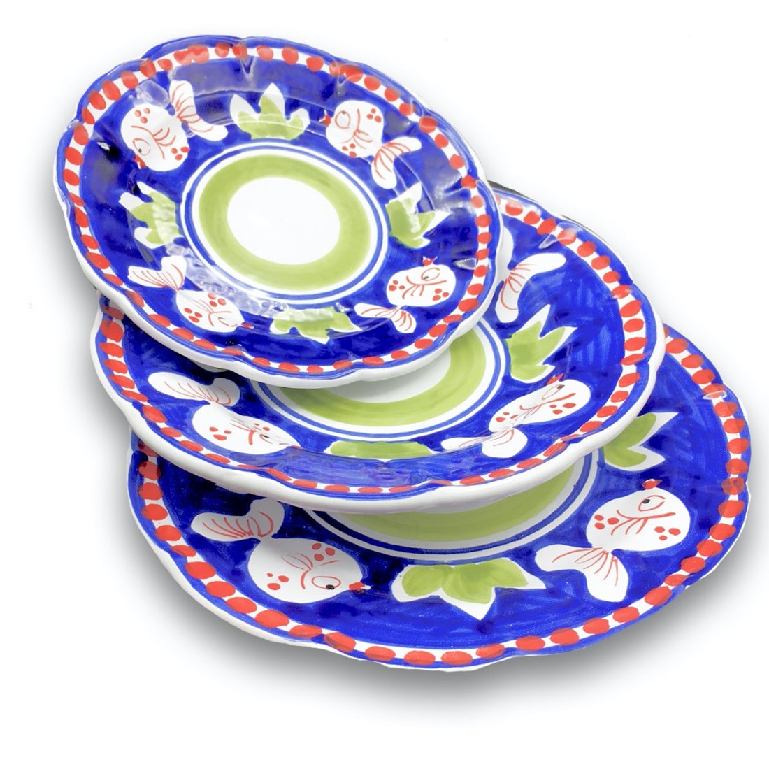 Piatto in ceramica di Vietri Pesce Palla