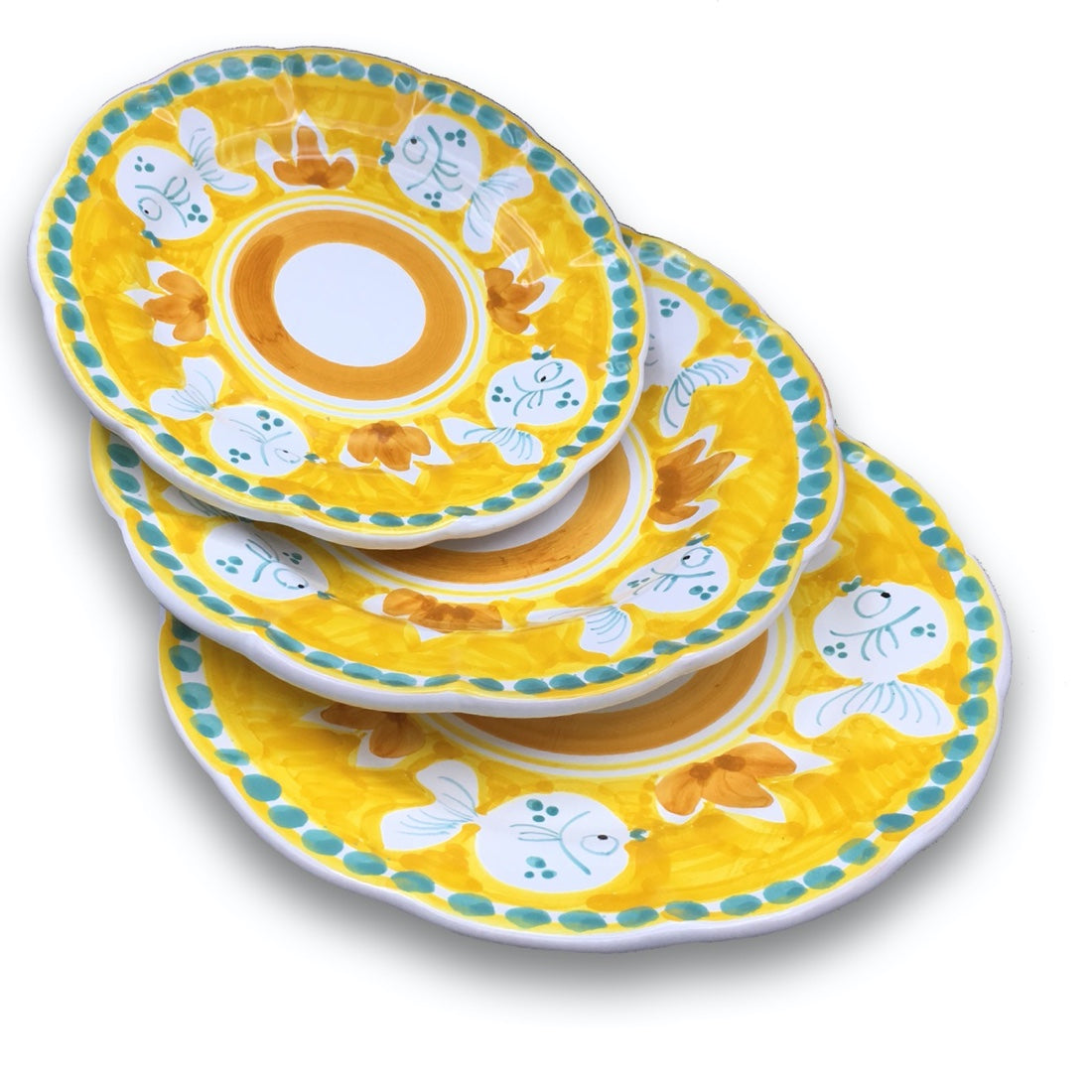 Piatto in ceramica di Vietri Pesce Palla