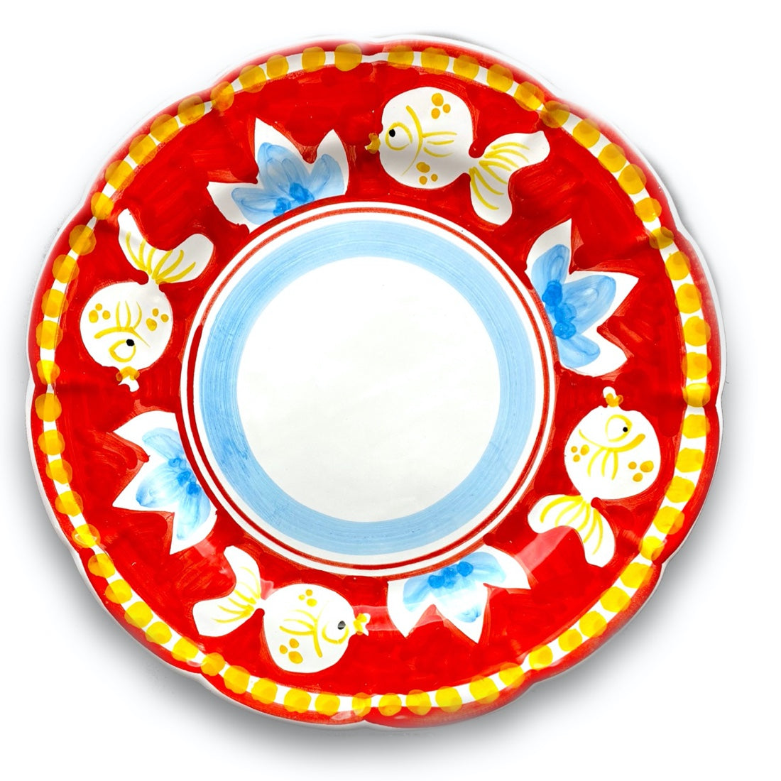 Piatto in ceramica di Vietri Pesce Palla