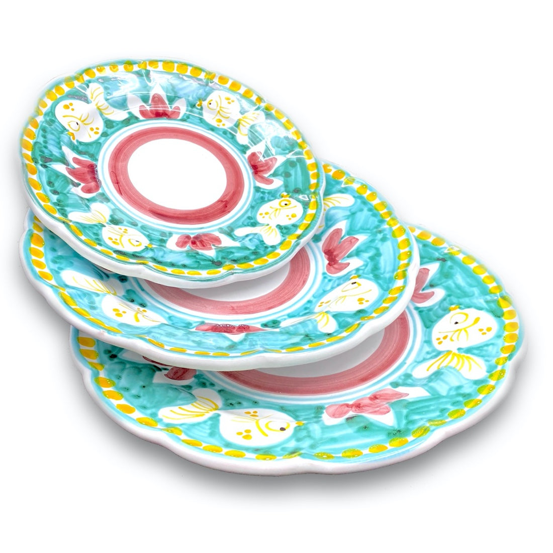 Piatto in ceramica di Vietri Pesce Palla