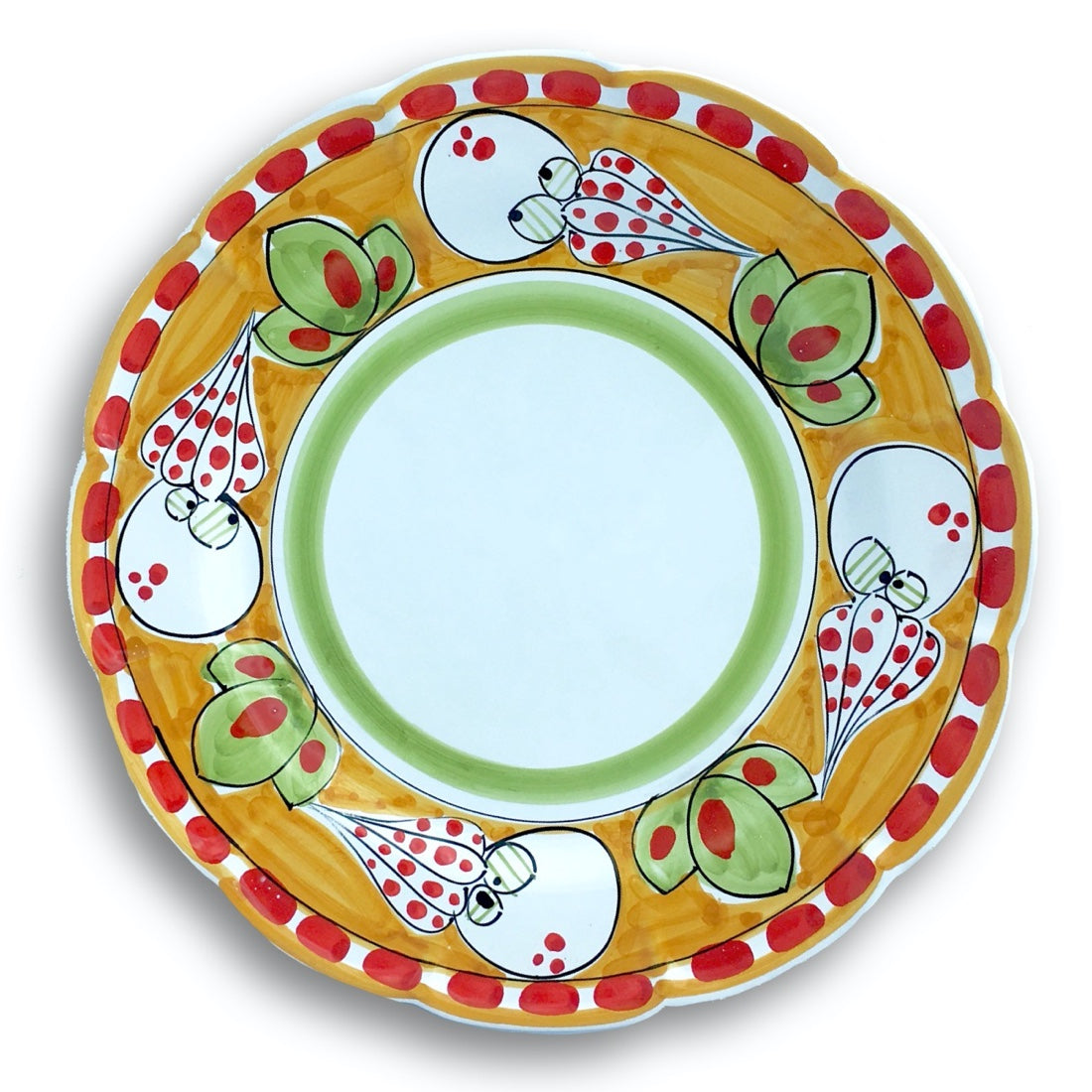 Piatto Polpo in ceramica di Vietri