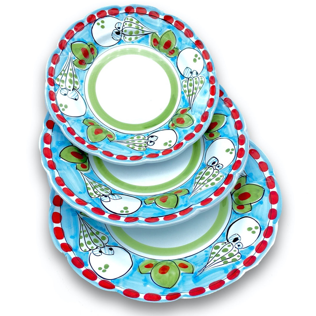 Piatto Polpo in ceramica di Vietri