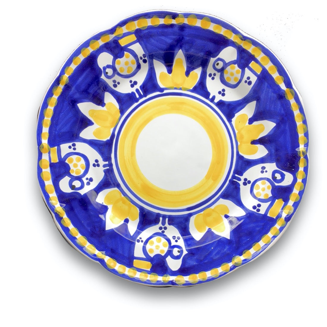 Piatto in ceramica di Vietri Pulcino