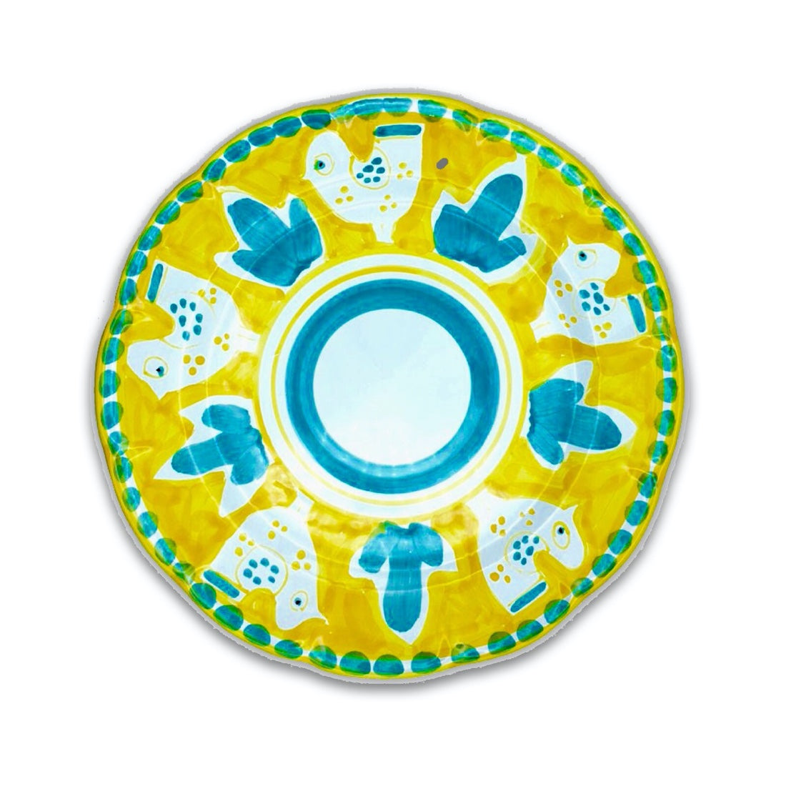 Piatto in ceramica di Vietri Pulcino