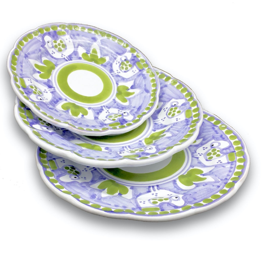 Piatto in ceramica di Vietri Pulcino