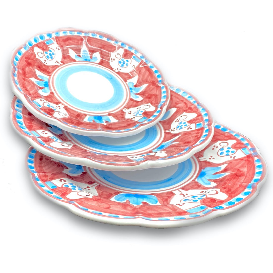 Piatto in ceramica di Vietri Pulcino