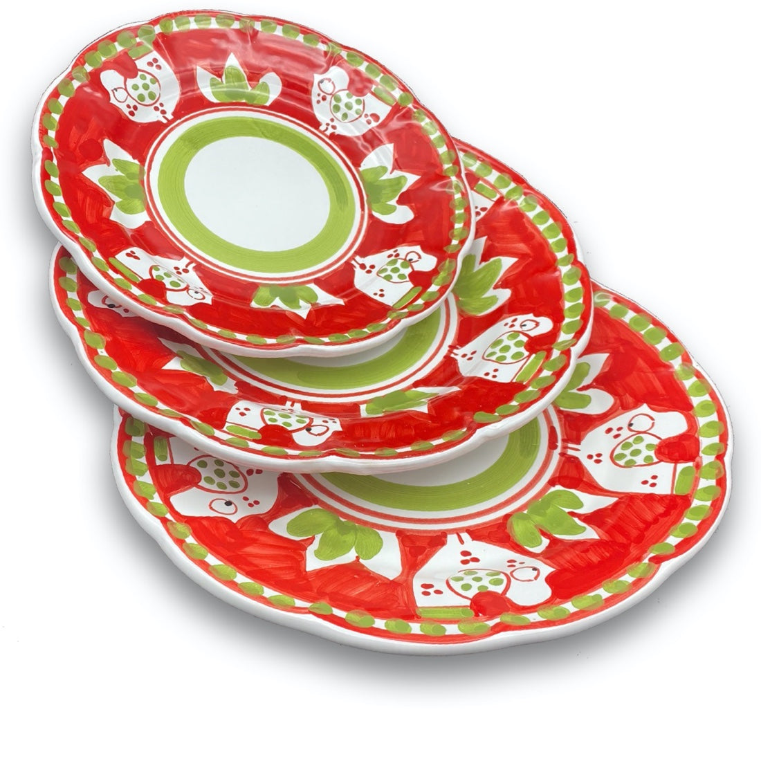 Piatto in ceramica di Vietri Pulcino