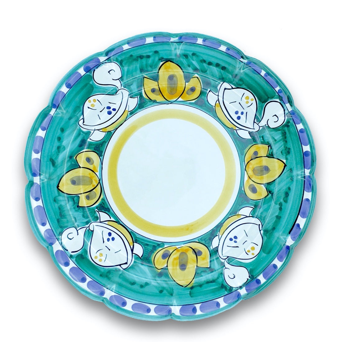 Piatto Vietri in ceramica DECORO TARTARUGA NEW