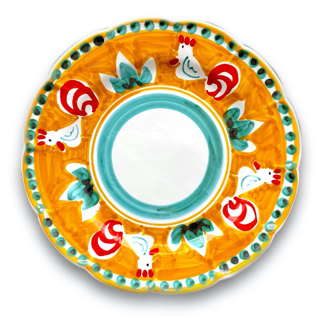 Piatto in ceramica di Vietri Gallo