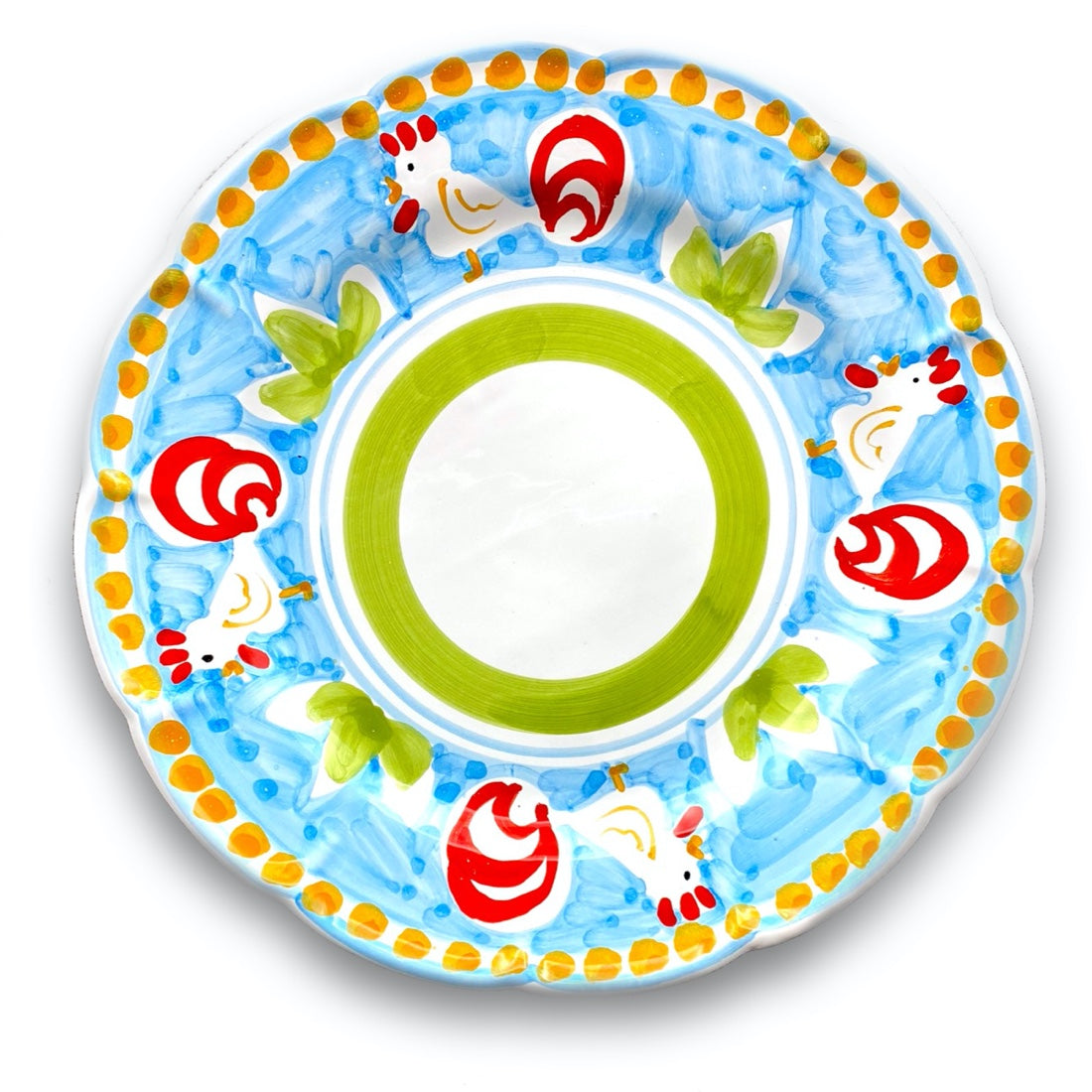 Piatto in ceramica di Vietri Gallo