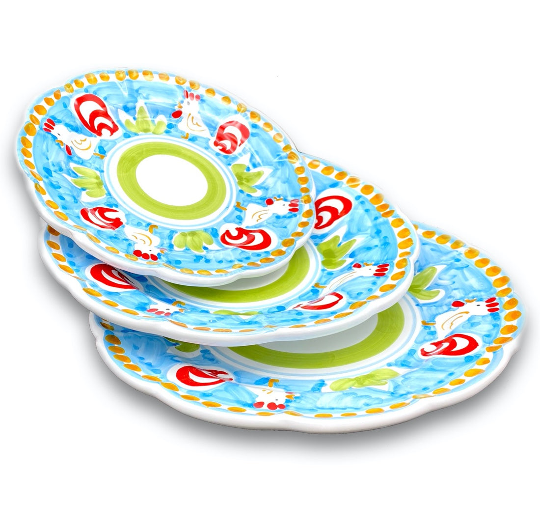 Piatto in ceramica di Vietri Gallo