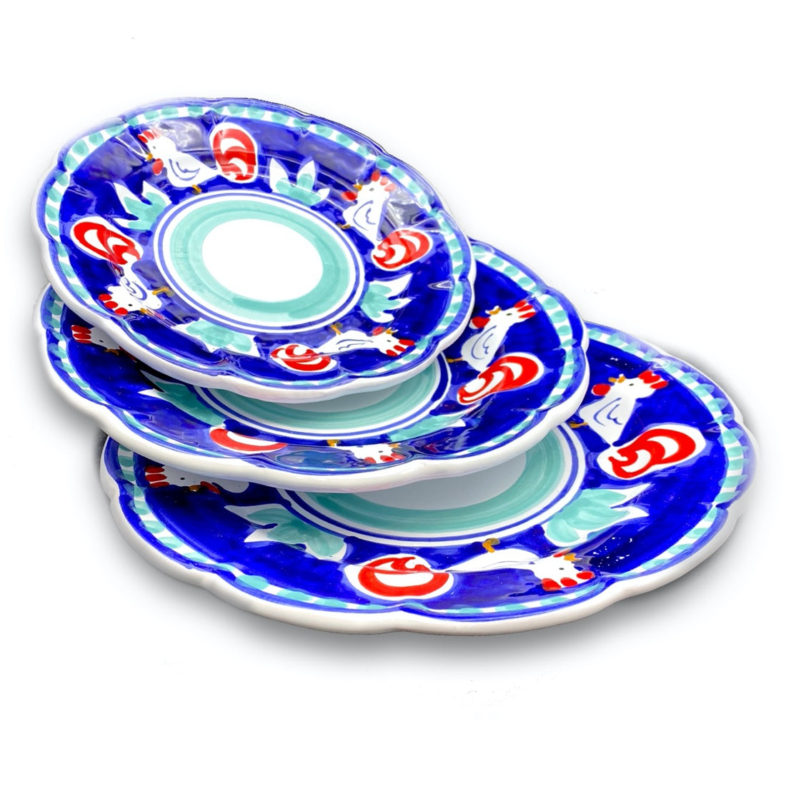 Piatto in ceramica di Vietri Gallo