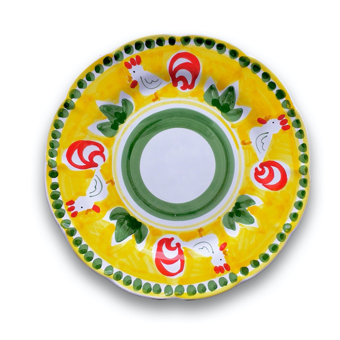 Piatto in ceramica di Vietri Gallo