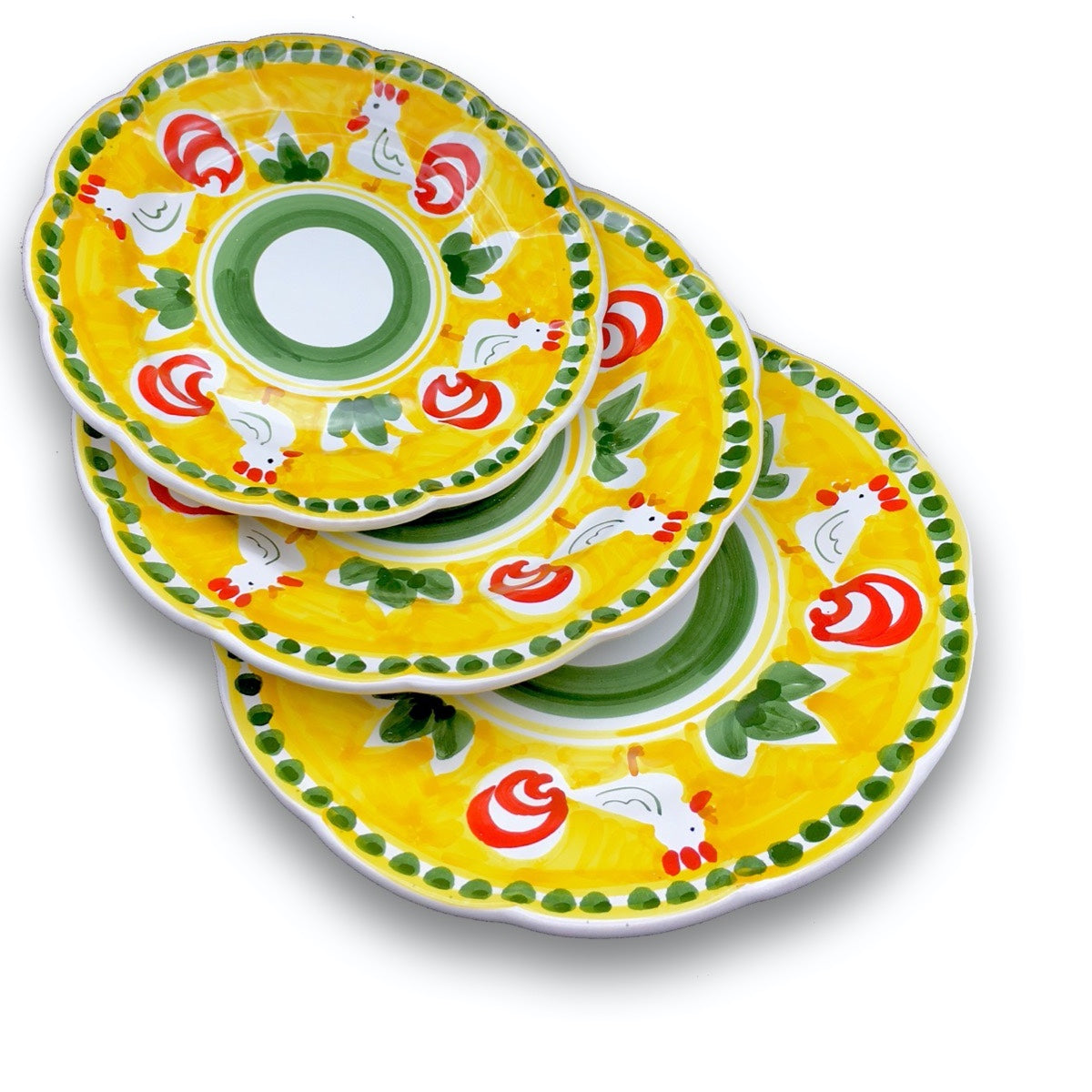 Piatto in ceramica di Vietri Gallo