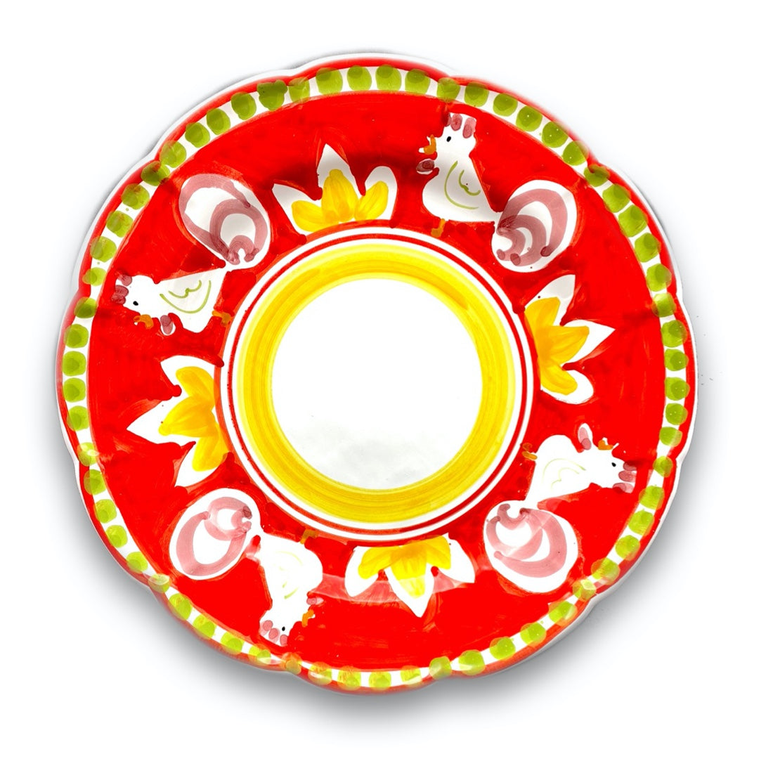 Piatto in ceramica di Vietri Gallo