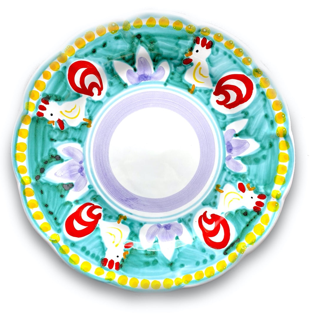 Piatto in ceramica di Vietri Gallo