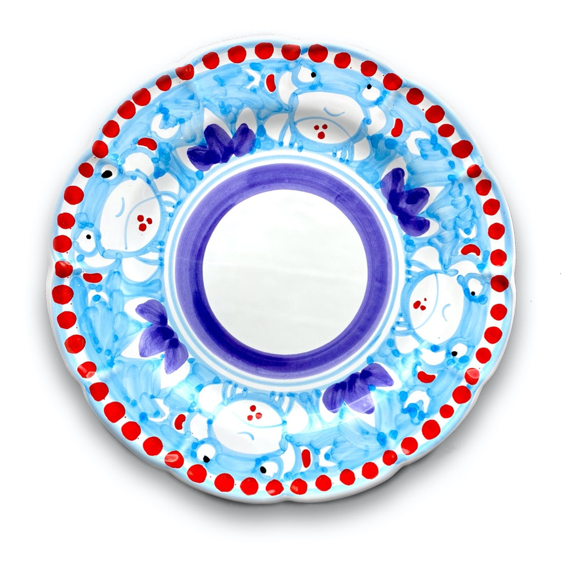 Piatto in ceramica di Vietri Granchio