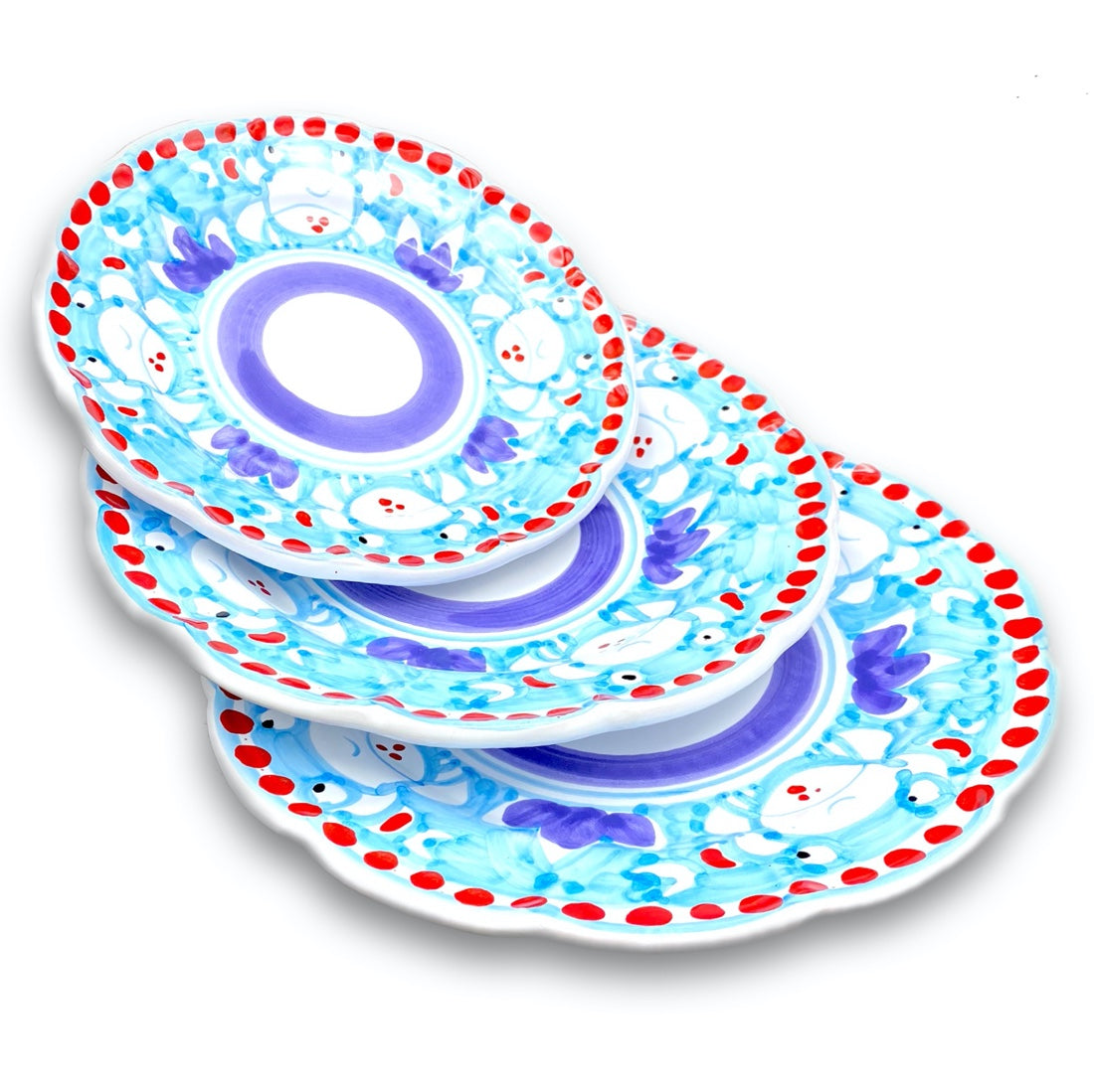 Piatto in ceramica di Vietri Granchio