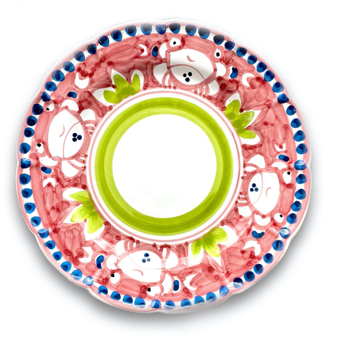 Piatto in ceramica di Vietri Granchio