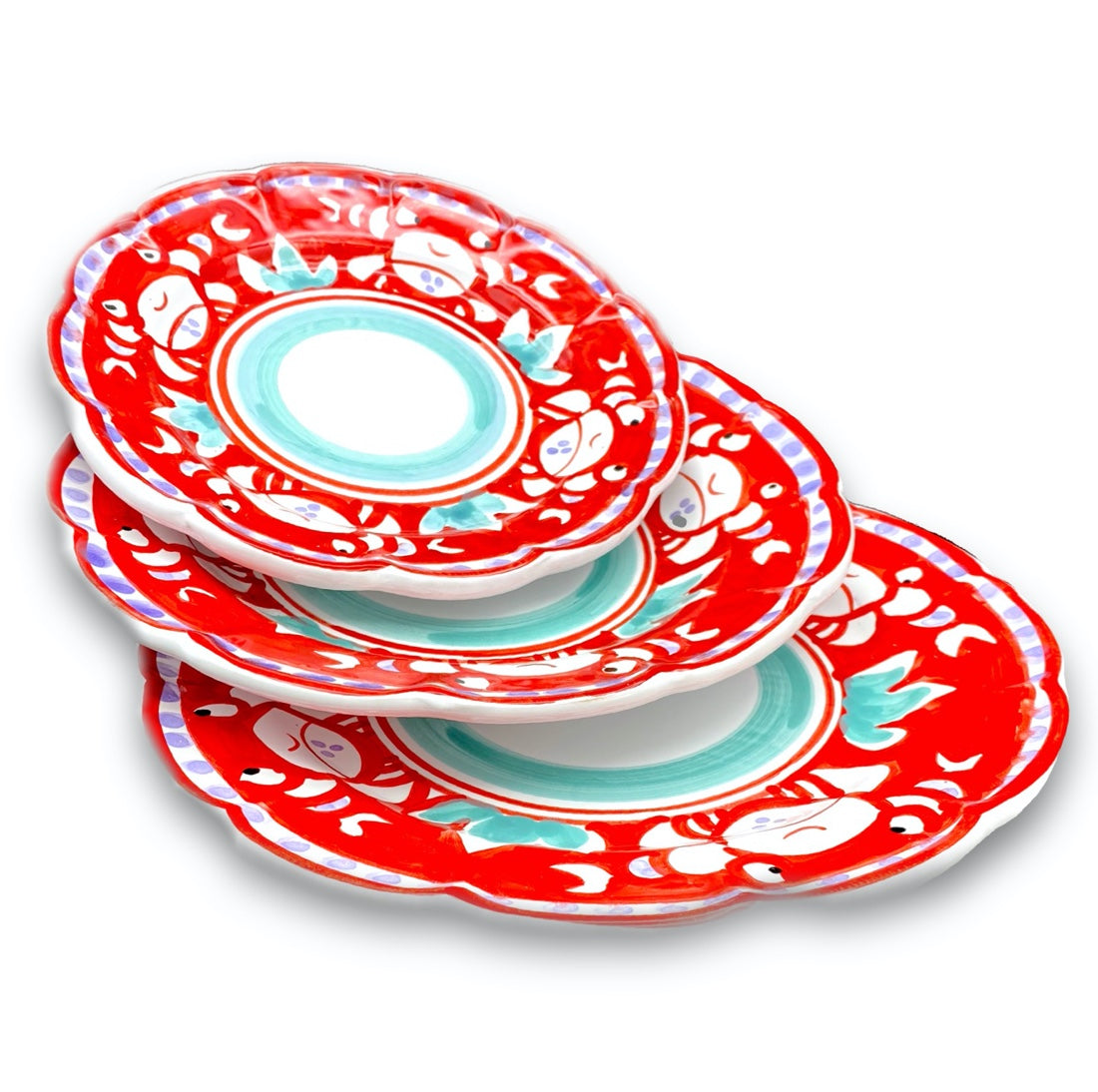 Piatto in ceramica di Vietri Granchio