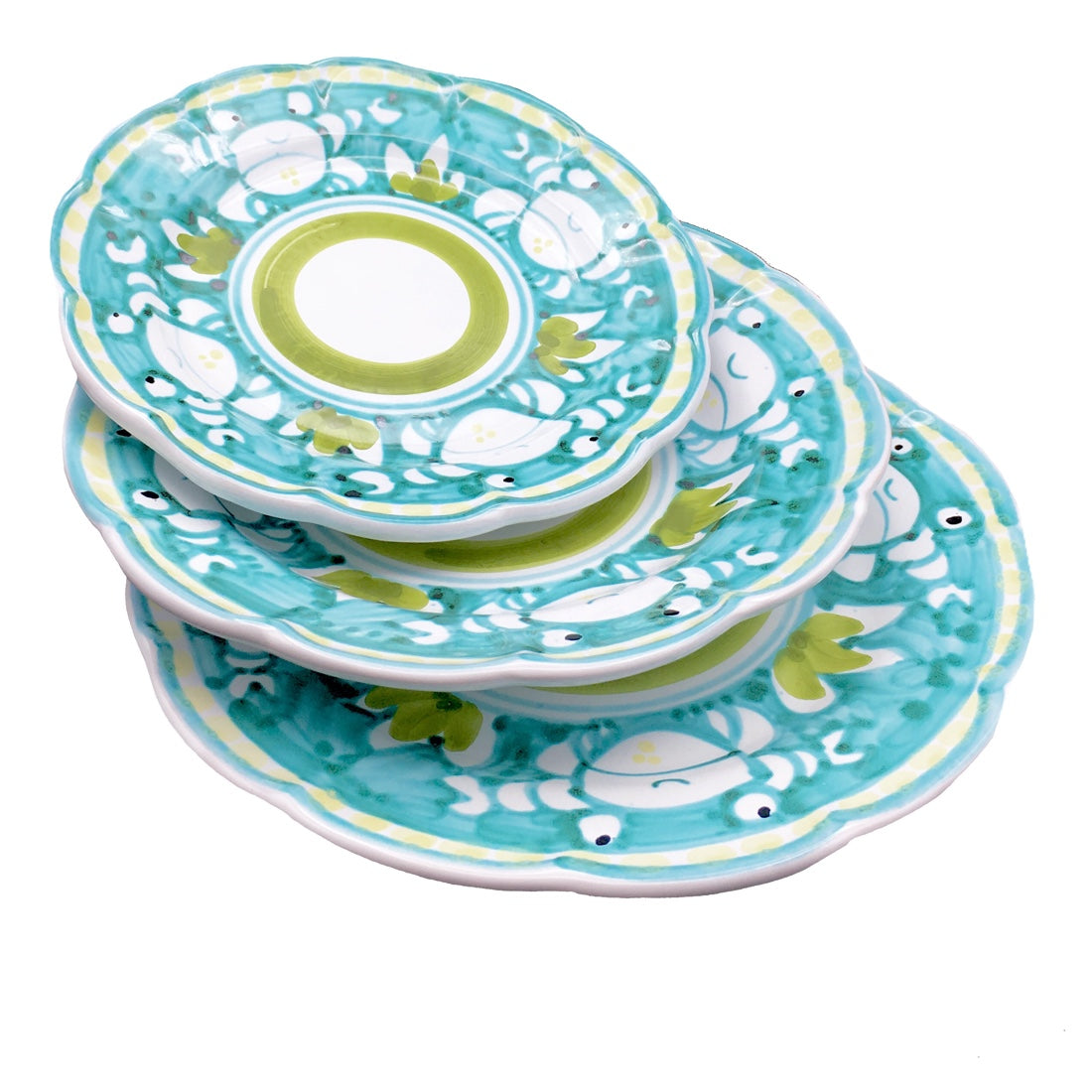 Piatto in ceramica di Vietri Granchio