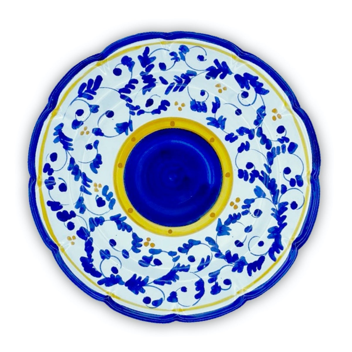 Piatto Vietri in Ceramica DECORO BAROCCHETTO