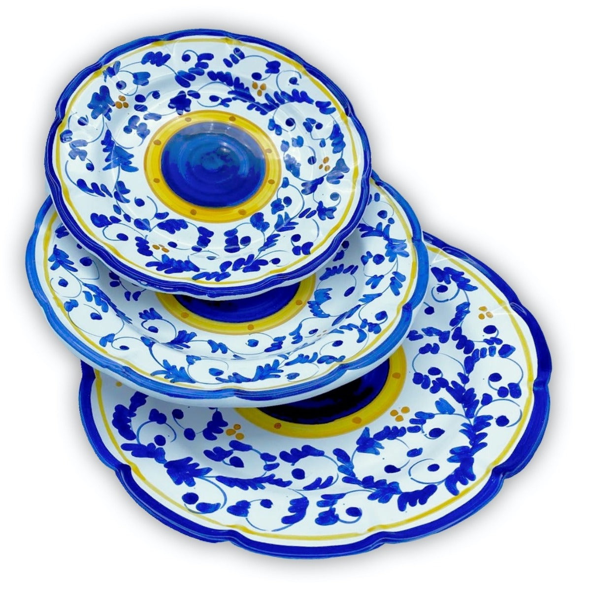 Piatto Vietri in Ceramica DECORO BAROCCHETTO