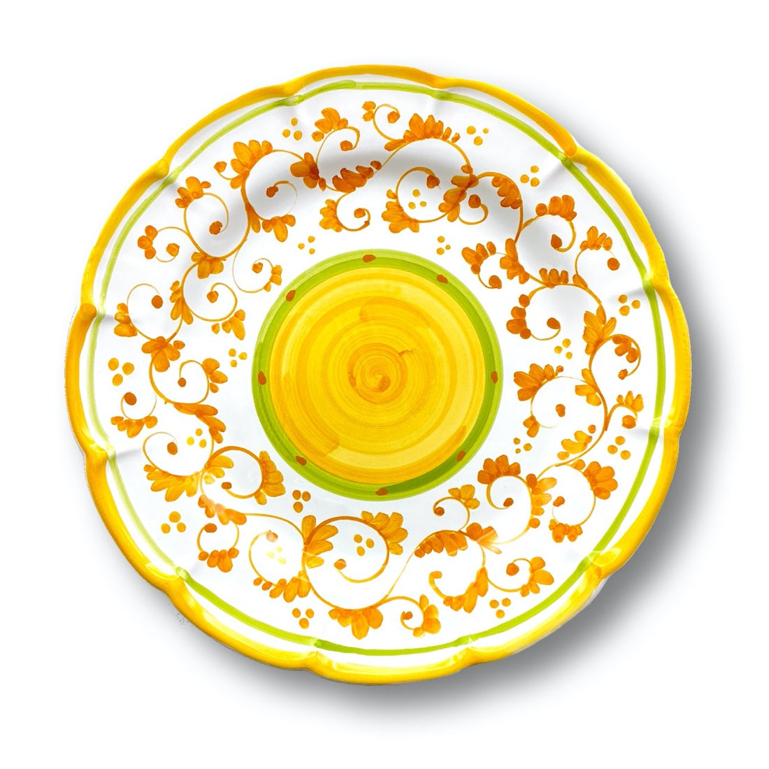 Piatto Vietri in Ceramica DECORO BAROCCHETTO