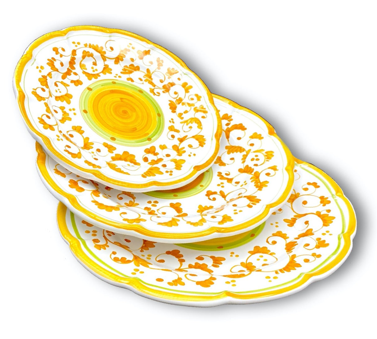 Piatto Vietri in Ceramica DECORO BAROCCHETTO