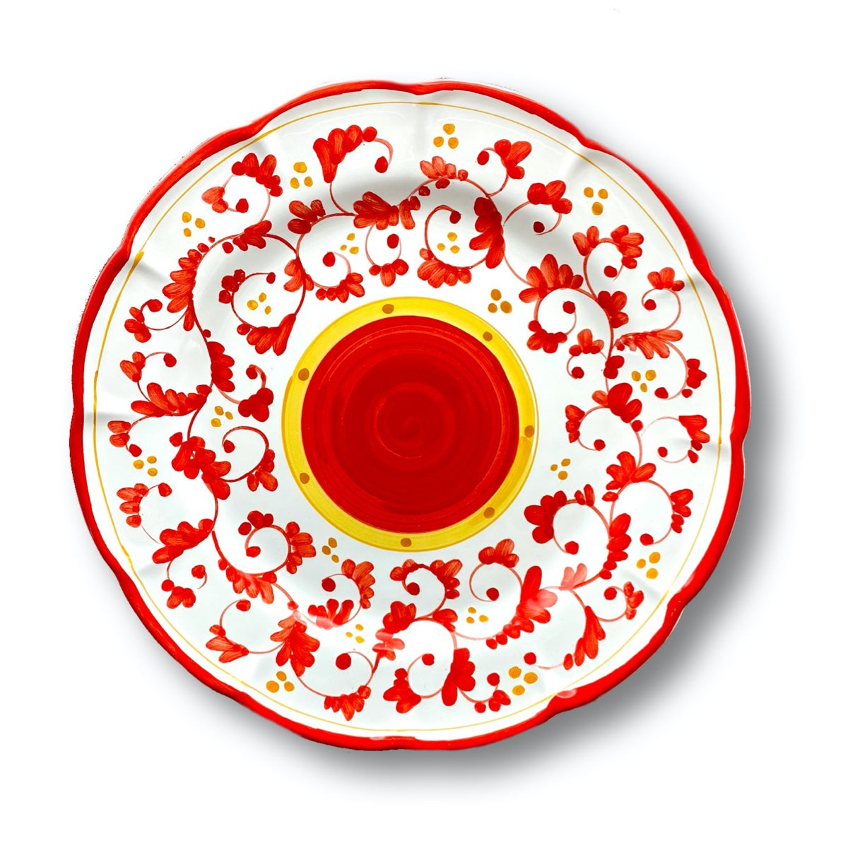 Piatto Vietri in Ceramica DECORO BAROCCHETTO