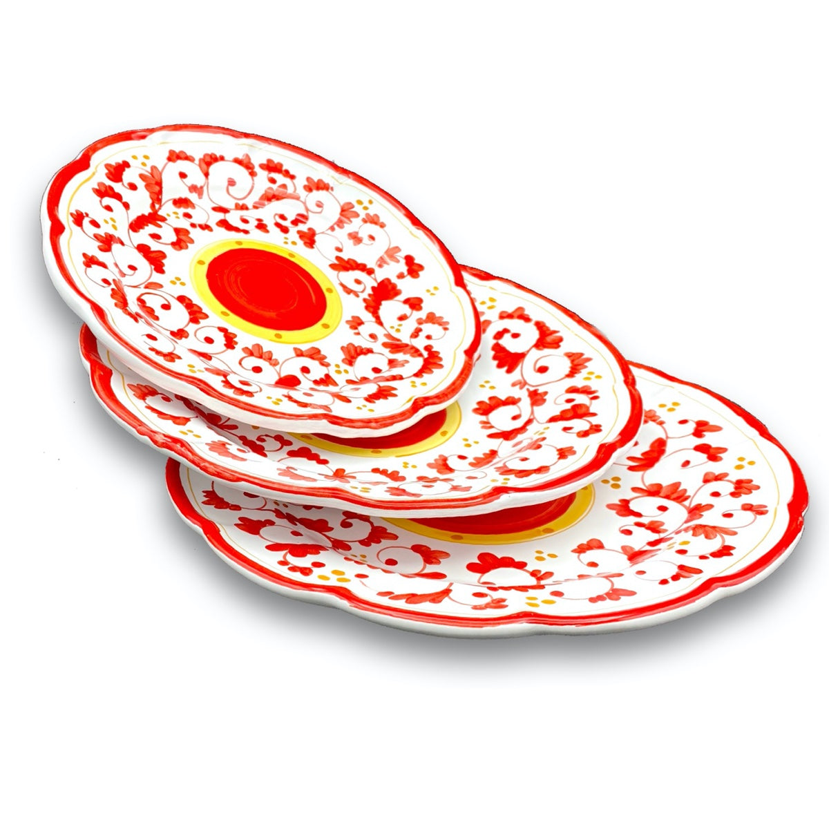 Piatto Vietri in Ceramica DECORO BAROCCHETTO