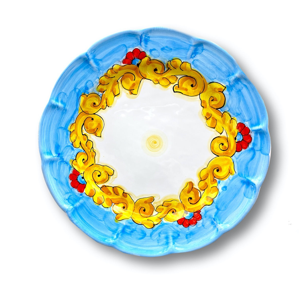 Piatto in ceramica di Vietri Barocco