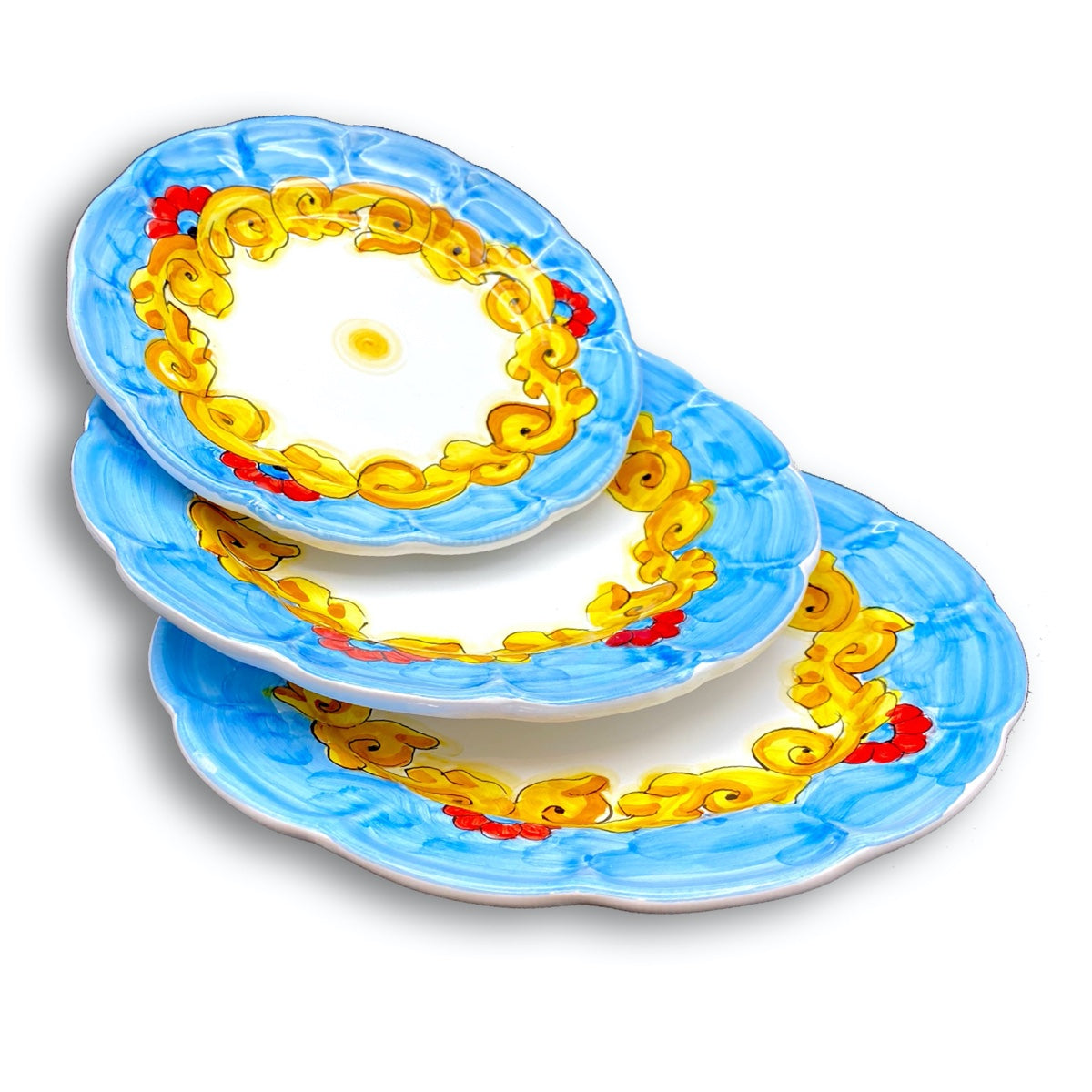 Piatto in ceramica di Vietri Barocco