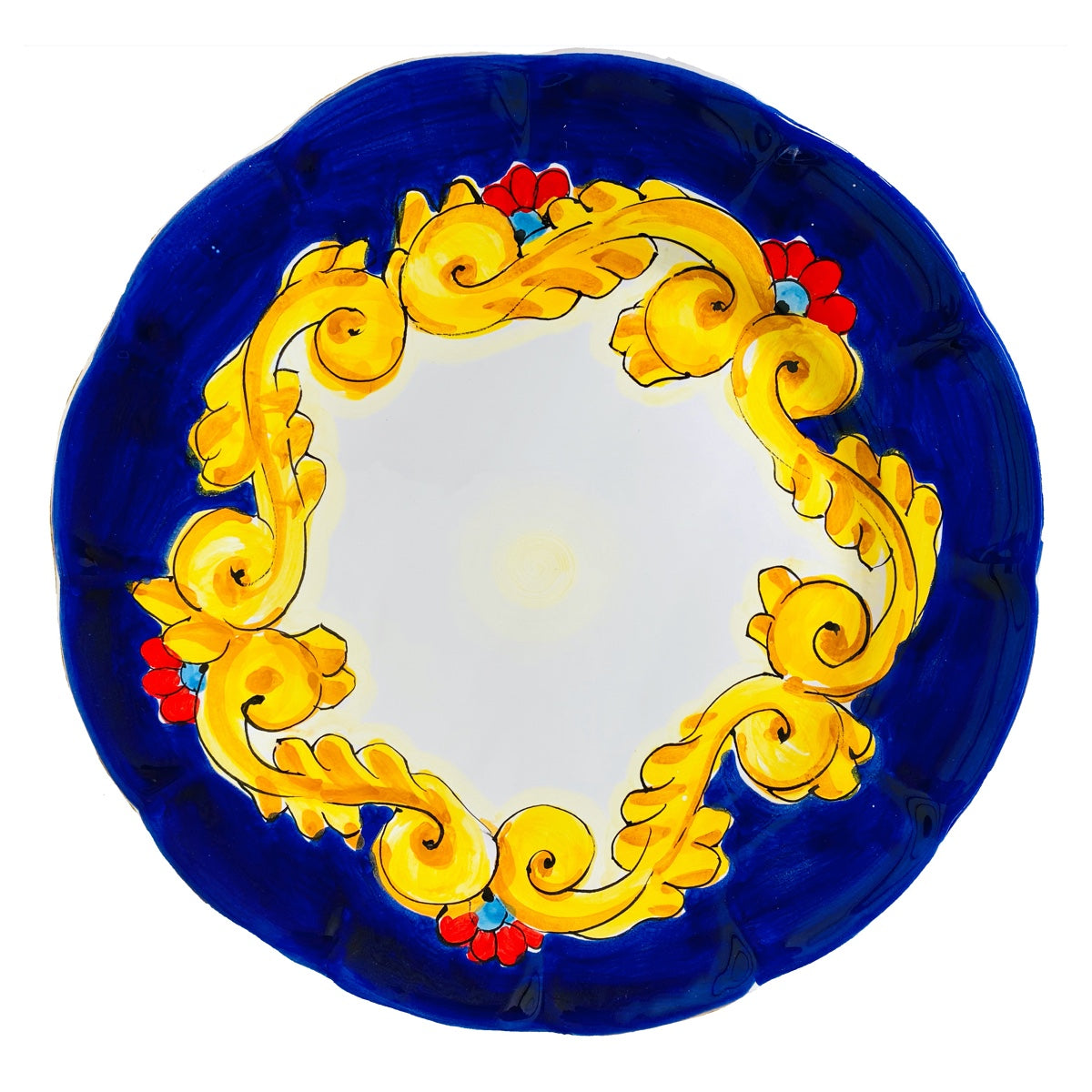 Piatto Vietri in Ceramica DECORO BAROCCO