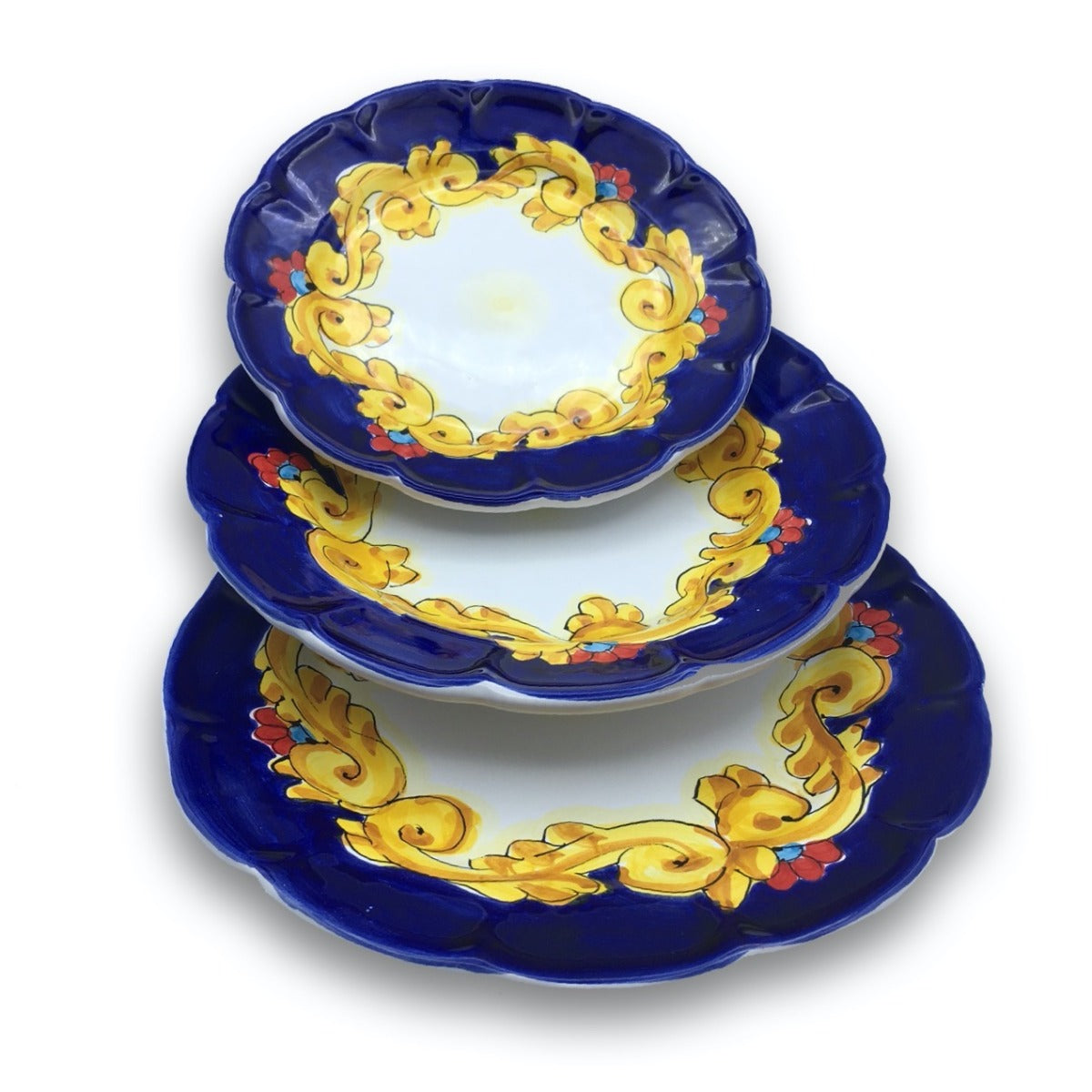 Piatto in ceramica di Vietri Barocco