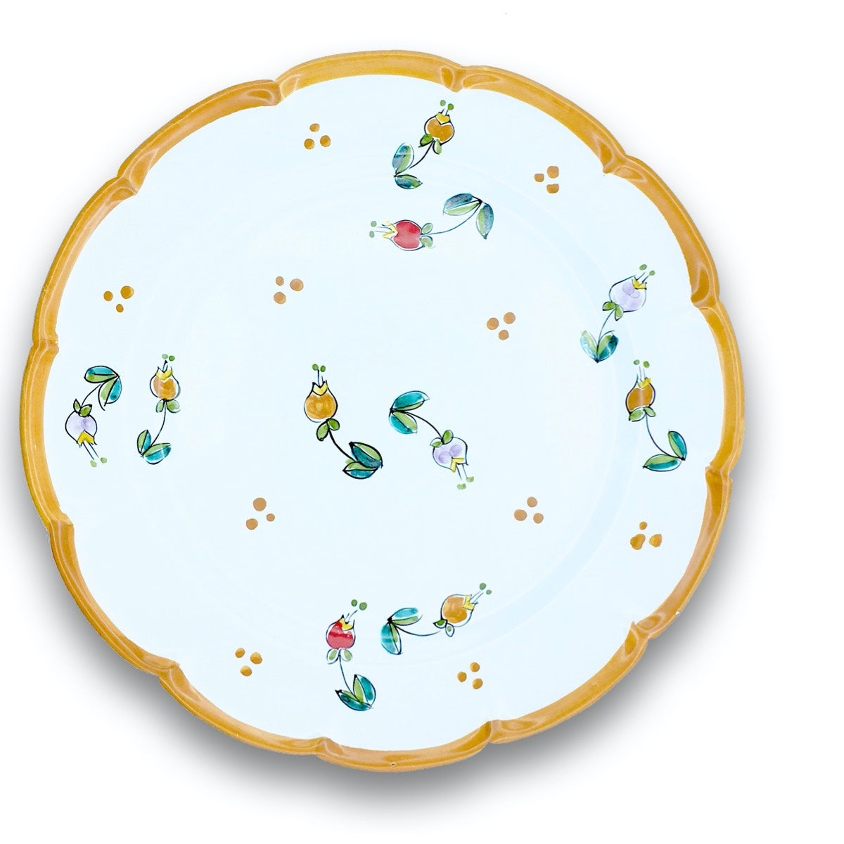 Piatto in ceramica di Vietri Campanelle