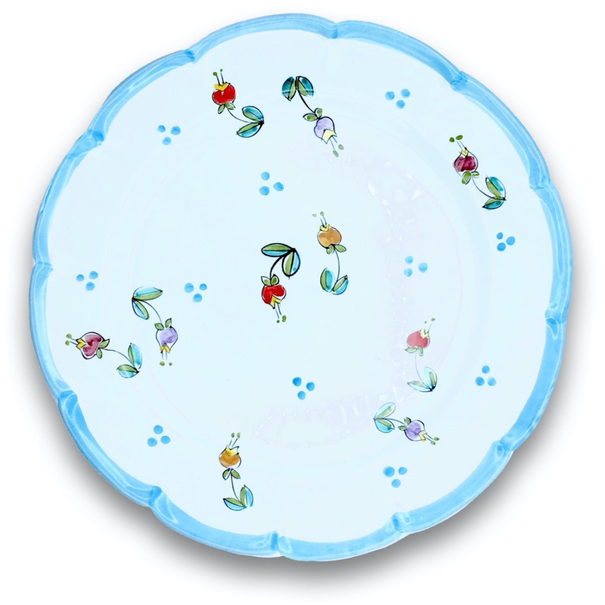 Piatto in ceramica di Vietri Campanelle