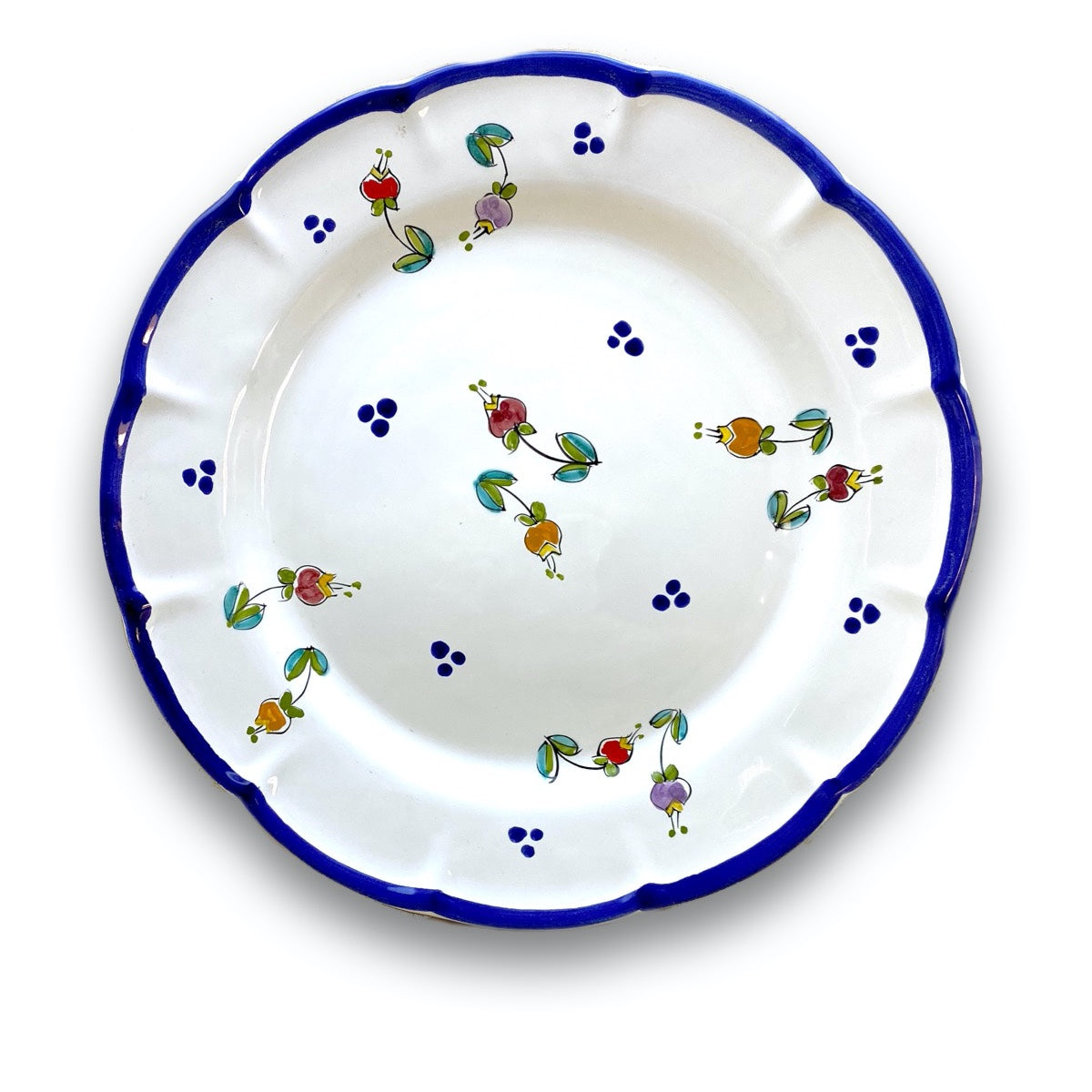 Piatto in ceramica di Vietri Campanelle