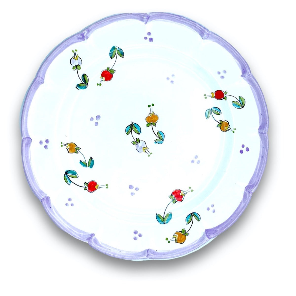 Piatto in ceramica di Vietri Campanelle